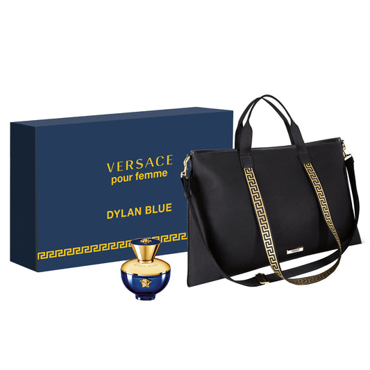 Dylan Blue Pour Femme EDP 100 ML & Versace Fragrance Collector Tote