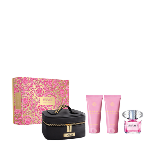 Versace Bright Crystal Eau de Toilette 3-Piece Gift Set with Cosmetics Travel Case