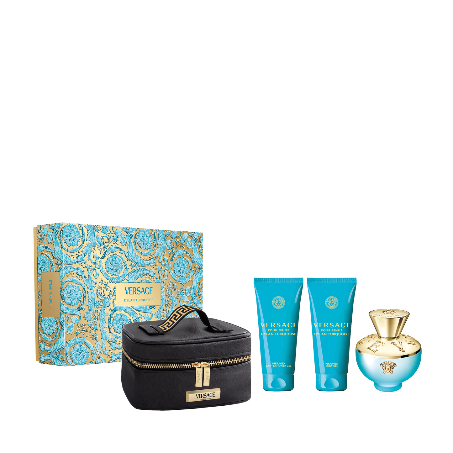 Versace Dylan Turquoise Eau de Toilette 3-Piece Gift Set with Cosmetics Travel Case