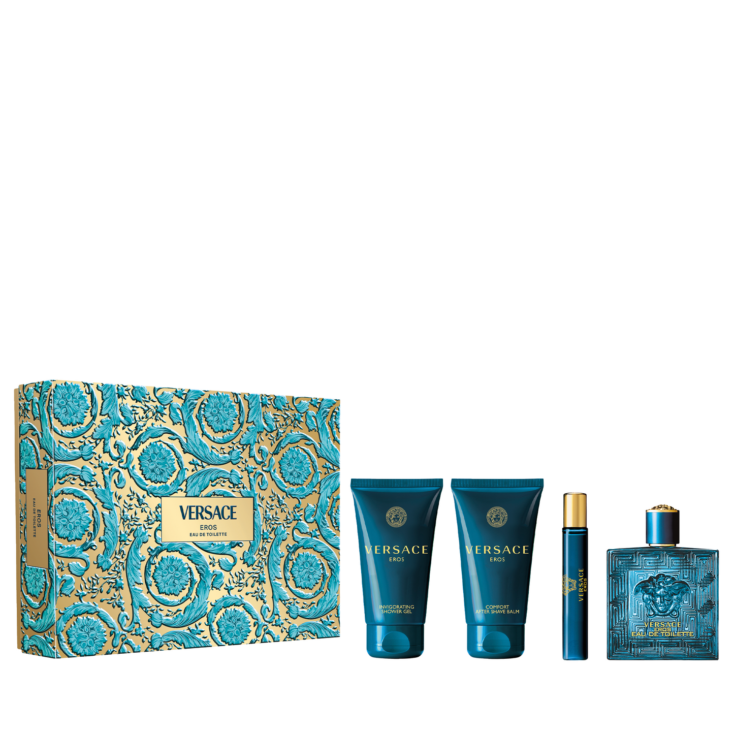 Versace Eros Eau de Toilette 4-Piece Blockbuster Gift Set