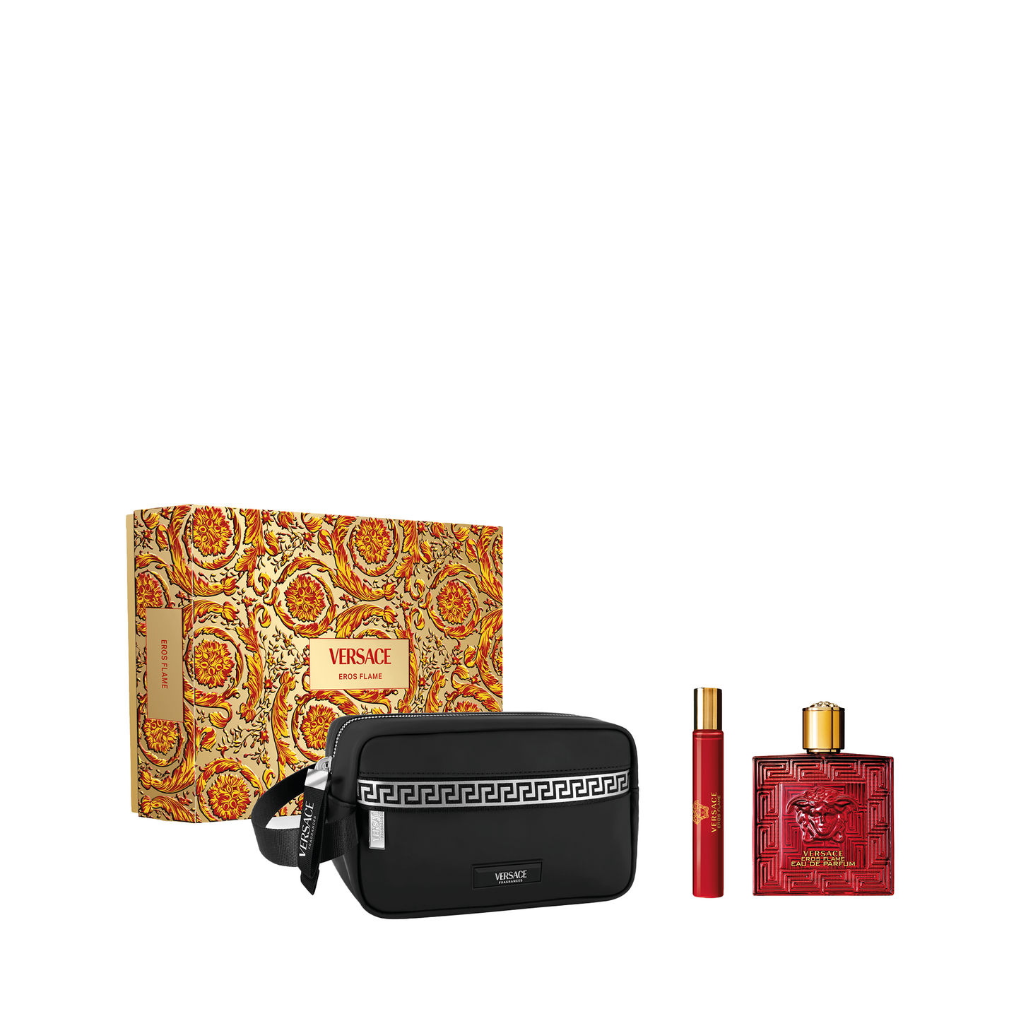 Versace Eros Flame Eau de Parfum Gift Set with Men’s Dopp Bag