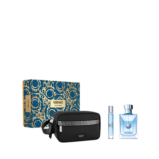 Versace Man Pour Homme 2-Piece Set with Men’s Dopp Bag